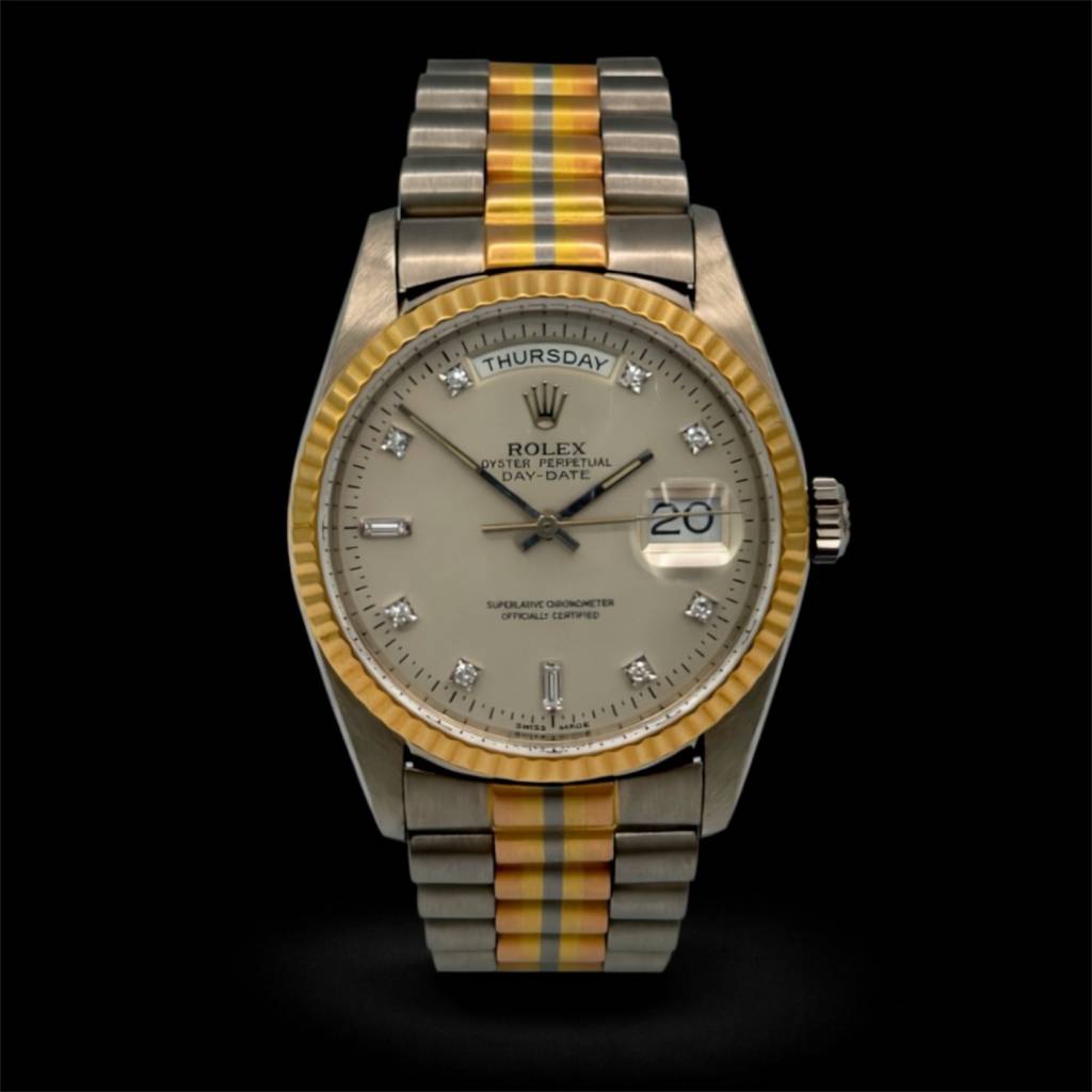 DayDate Tridor Brillant verry rare Full Set Neuzustand Sticker