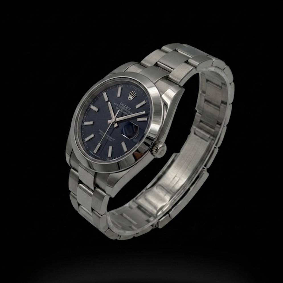 Date Just 41 Blue Dial Fullset Nahezu ungetragen