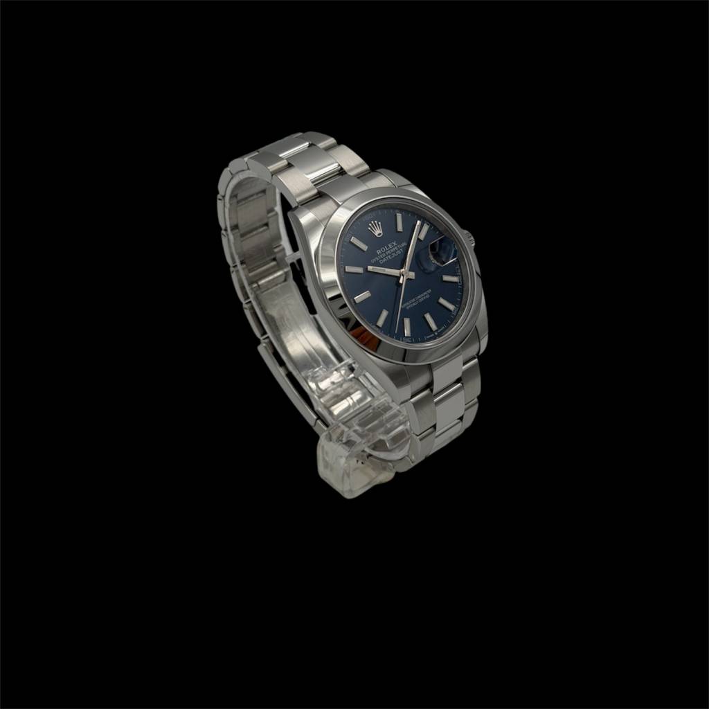 Date Just 41 Blue Dial Fullset Nahezu ungetragen