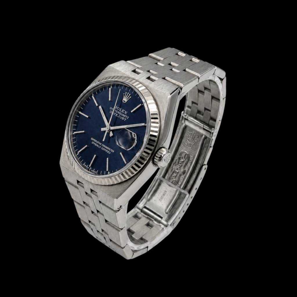 Oysterquartz Datejust 36 Stahl/Gold  Blue Dial nahezu ungetragen