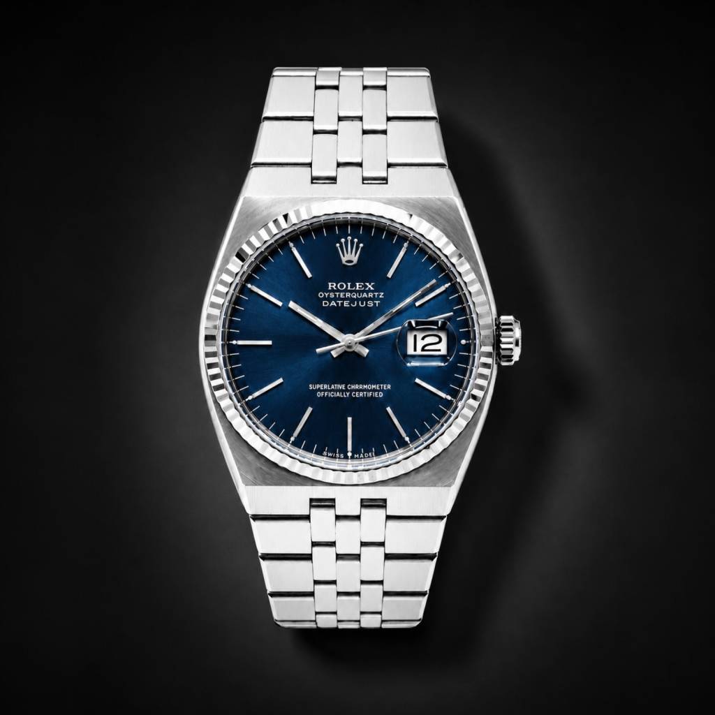 Oysterquartz Datejust 36 Stahl/Gold  Blue Dial nahezu ungetragen