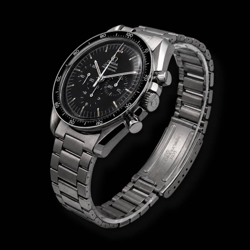 Speedmaster Professional Moonwatch Pre-Moon“ Dezimahl-Lünette u. Stepped-Dial