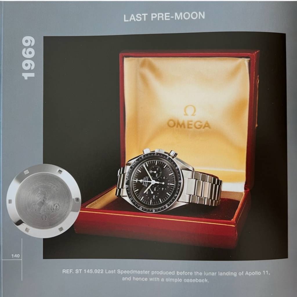 Speedmaster Professional Moonwatch Pre-Moon“ Dezimahl-Lünette u. Stepped-Dial