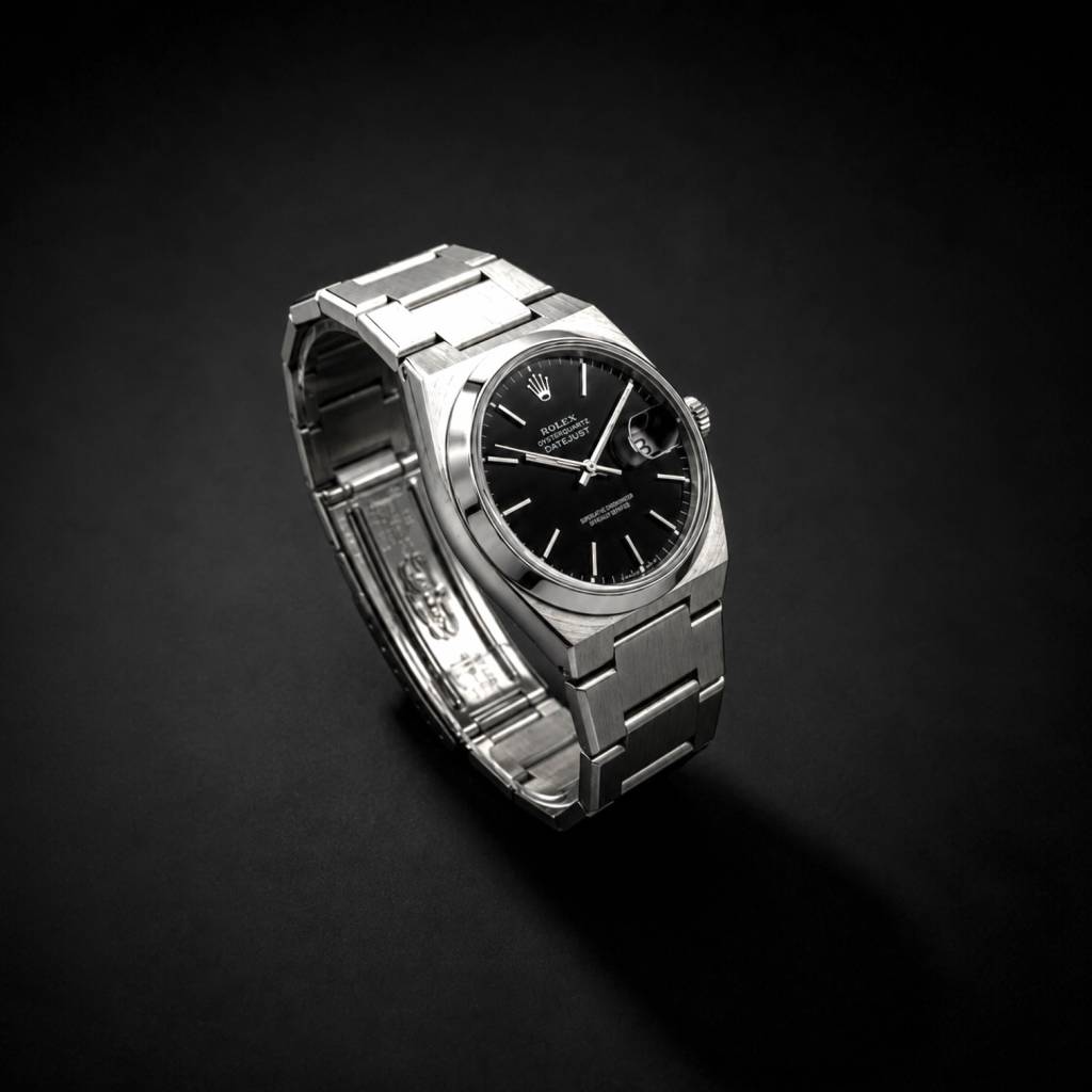 Oysterquartz Datejust 36 Stahl Full Set   Rolex Service   Tritium 