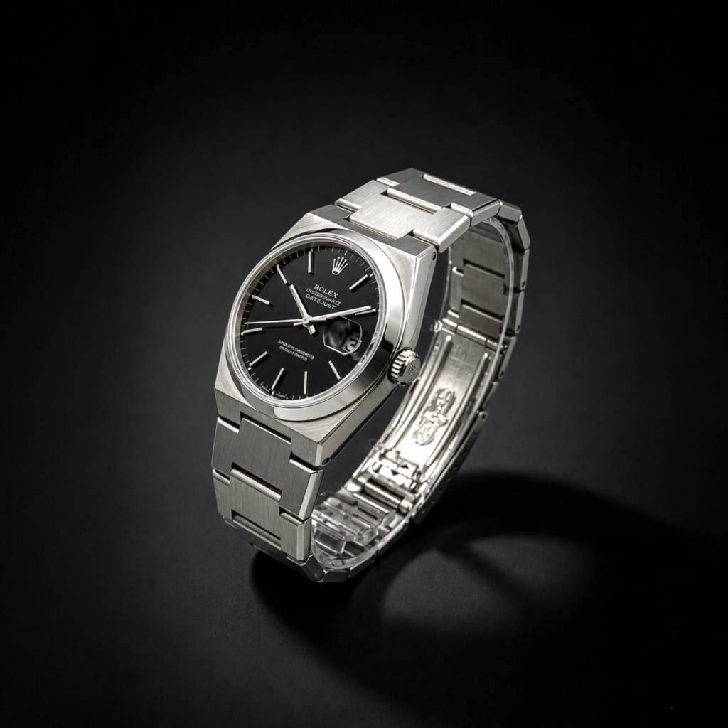 Oysterquartz Datejust 36 Stahl Full Set   Rolex Service   Tritium 