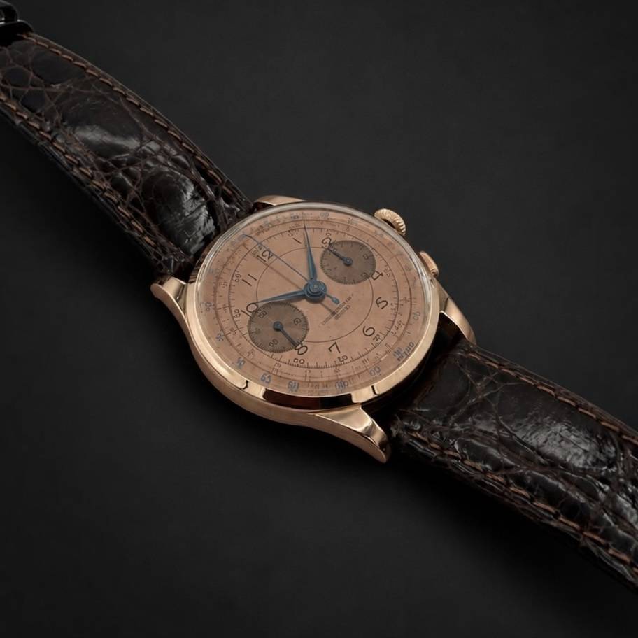 750 Roségold tone on tone Dial