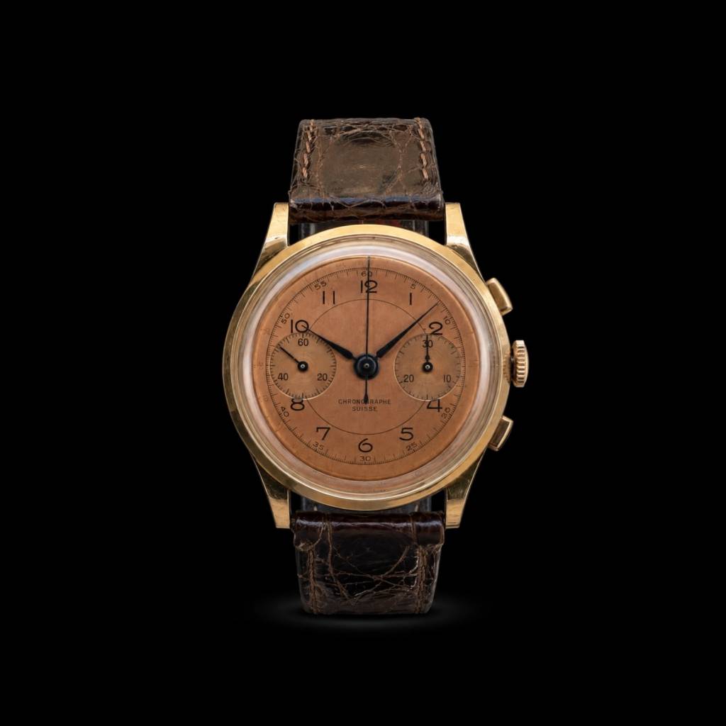 750 Roségold tone on tone Dial