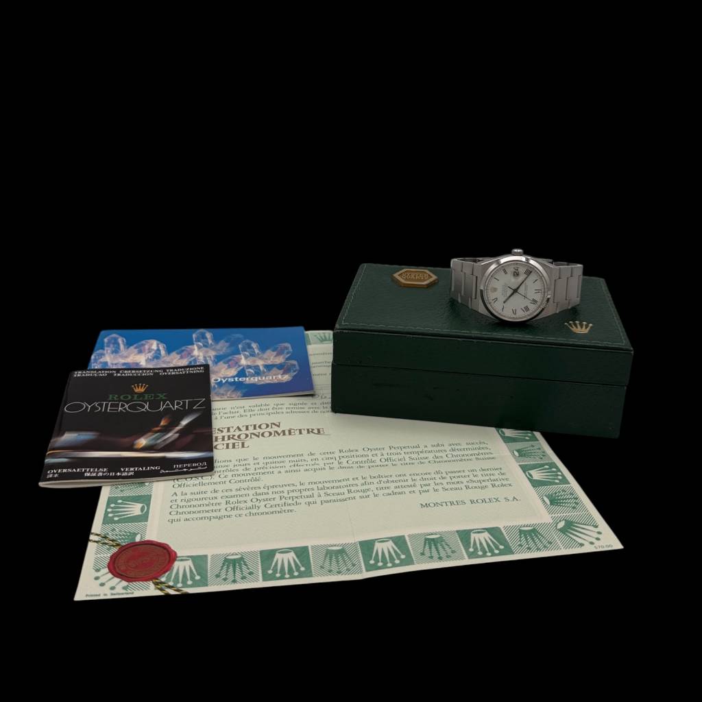Oysterquartz Datejust 36 Stahl Full Set  Tritium  Quartz-Box