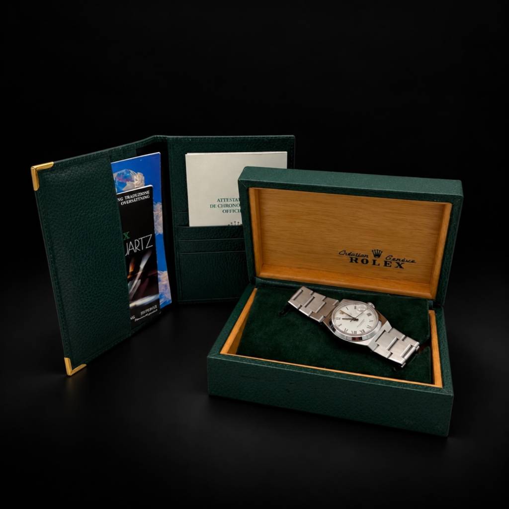 Oysterquartz Datejust 36 Stahl Full Set  Tritium  Quartz-Box